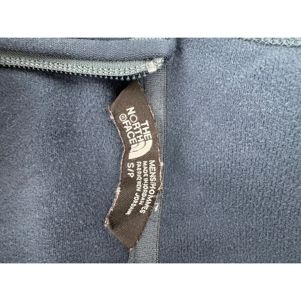 The North Face Mens Fleece Full Zip Hoodie Jacket Navy Blue Heathered‎ Size S P